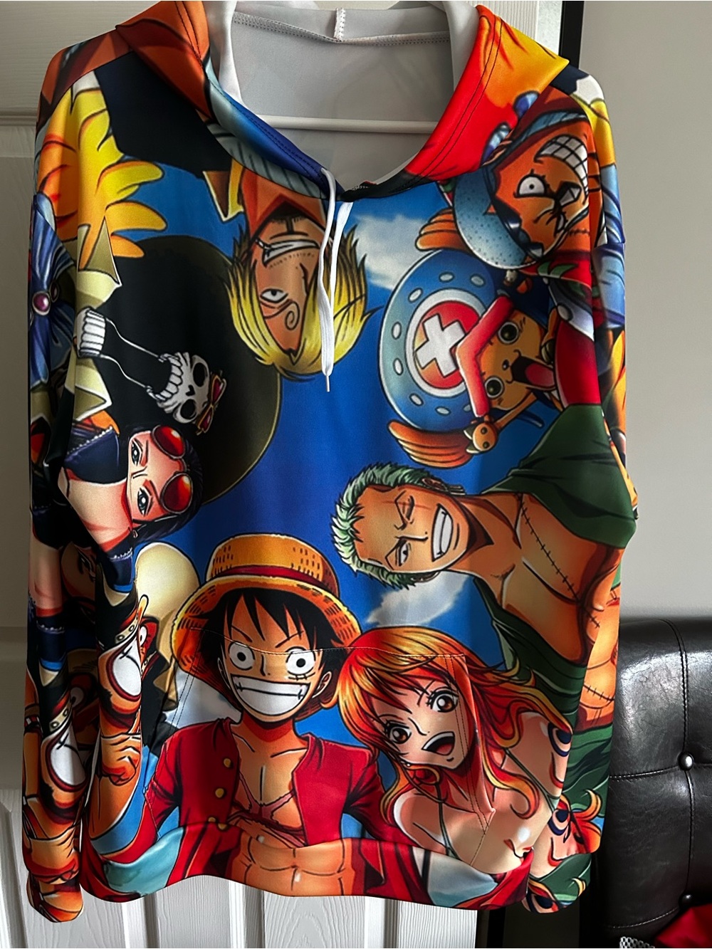 Colorful One Piece Graphic Hoodie - Bright Multicolor